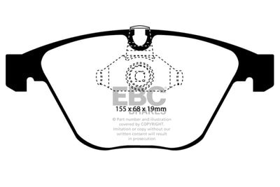 EBC 08-10 BMW M3 4.0 (E90) Ultimax2 Front Brake Pads