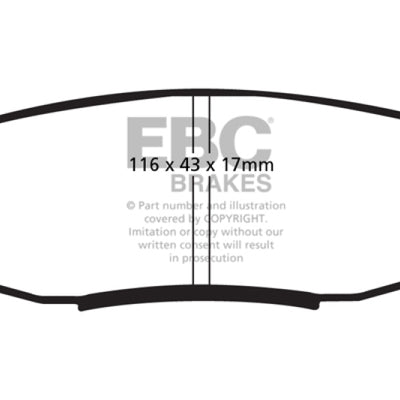 EBC 08+ Lexus LX570 5.7 Greenstuff Rear Brake Pads