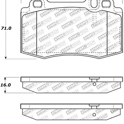 StopTech Street Touring 94-12/96 Maserati Series Front Brake Pads