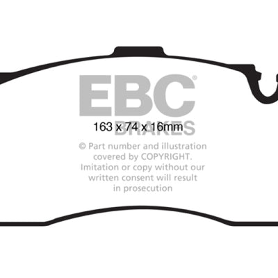 EBC 08-10 BMW 135 3.0 Twin Turbo Yellowstuff Front Brake Pads