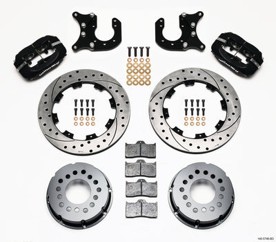 Wilwood Forged Dynalite P/S Rear Kit Drilled Rotor Chevy 12 Bolt-Spec 3.15in Bearing