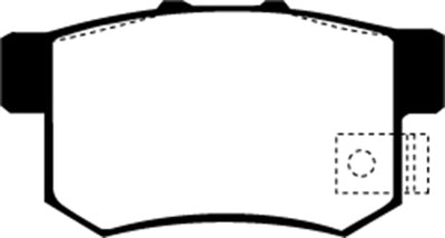 EBC 02-04 Honda CR-V 2.4 Greenstuff Rear Brake Pads
