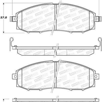 StopTech Street Select Brake Pads