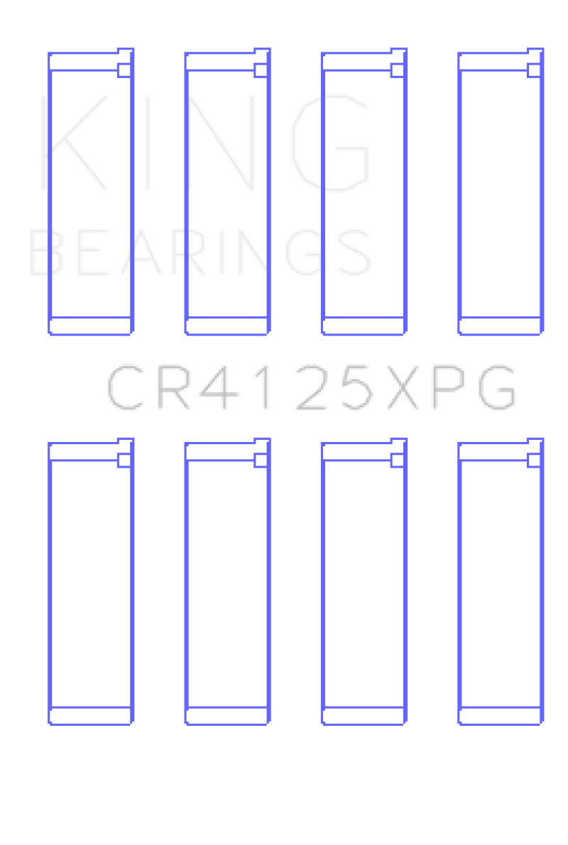 King Subaru EJ20/EJ22/EJ25 (Suites 52mm Journal Size) Tri-Metal Perf Rod Bearing Set - Size STD