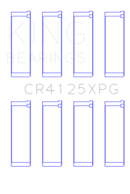 King Subaru EJ20/EJ22/EJ25 (Suites 52mm Journal Size) (Size STDX) Tri-Metal Perf Rod Bearing Set