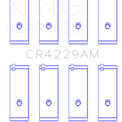 King Engine Bearings Toyota 1E/2E (1.3L) (Size STD) Performance Rod Bearing Set
