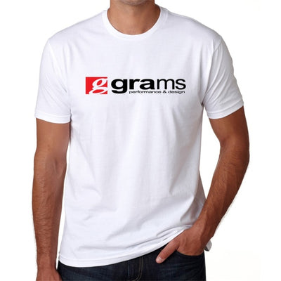 Grams Performance and Design Logo White T-Shirt - XXL