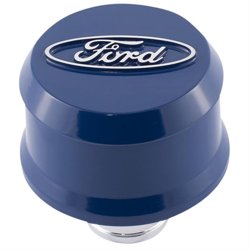 Ford Racing Slant Edge Breather - Blue