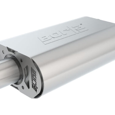 Borla CrateMuffler STOCK SBC 283/327/350 ATAK 2.5in Offset/Center 14in x 4.35in x 9in Oval Muffler