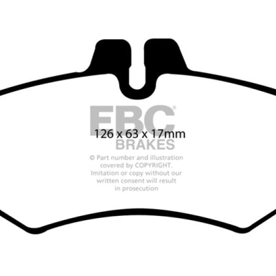 EBC 03-05 Dodge Sprinter 2500 Bosch Rear Greenstuff Rear Brake Pads