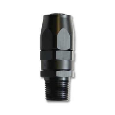 Vibrant -8AN Male NPT Straight Hose End Fitting - 3/8 NPT