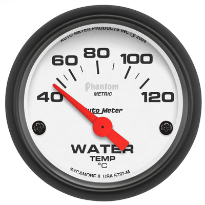 Autometer Phantom 52mm 40-120 Deg C Electronic Water Temp Gauge