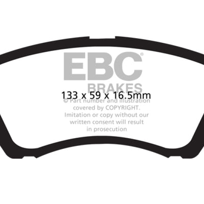 EBC 12+ Hyundai Accent 1.6 Ultimax2 Front Brake Pads