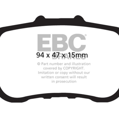 EBC 13+ Honda Accord Coupe 2.4 LX Ultimax2 Rear Brake Pads