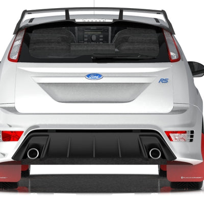 Rally Armor 09-11 Ford Focus MK2 RS Red UR Mud Flap Black Logo