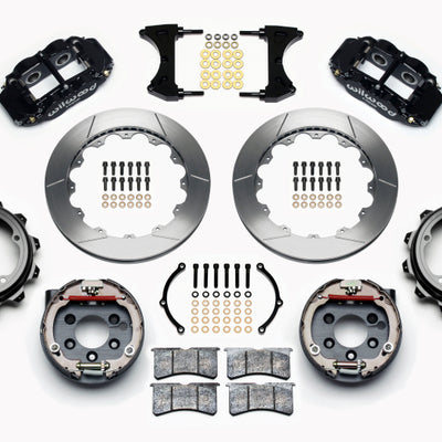 Wilwood Narrow Superlite 4R Rear P-Brk Kit 12.88in Strange Eng Floater 3.49in Offset