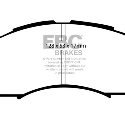 EBC 92-96 Subaru Impreza 1.8 (2WD) (13in Wheels) Greenstuff Front Brake Pads