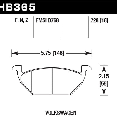Hawk HP+ Street Brake Pads