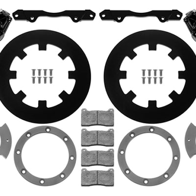 Wilwood 17-21 Can-Am X3RS Black 6-Piston Rear Kit 11.25in - Undrilled Rotors