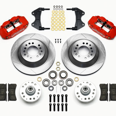 Wilwood Narrow Superlite 6R Front Hub & 1PC Rtr Kit 12.88in-Red WWE ProSpindle