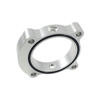 Torque Solution Throttle Body Spacer (Silver): 2013+ Hyundai Genesis Coupe 2.0T