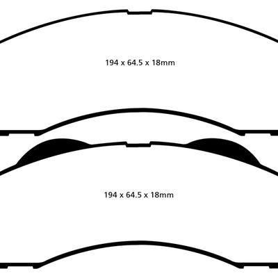 EBC 15+ Ford Expedition 3.5 Twin Turbo 2WD Yellowstuff Front Brake Pads