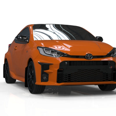 Rally Armor 20-25 Toyota GR Yaris Black Mud Flap w/White Logo