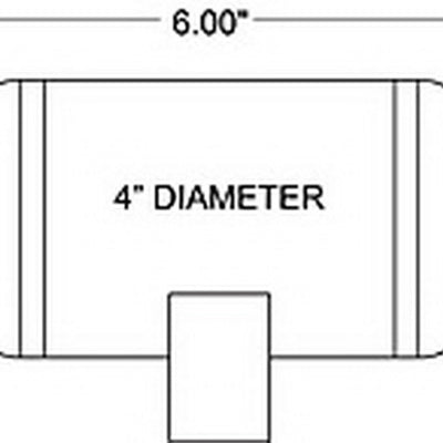 Firestone Air Tank 0.25 Gallon 4in. x 6in. (2) 1/4in. NPT Ports 150 PSI Max - Black (WR17609166)