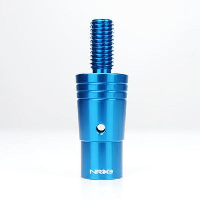 NRG 14mm Euro Aluminum Adapter w/ M10x1.5 Thread Pitch - Blue