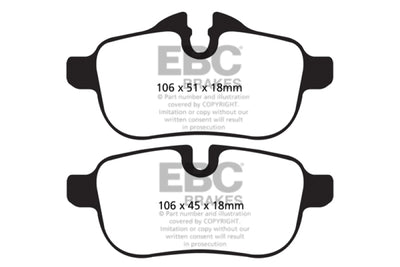 EBC 09+ BMW Z4 3.0 (E89) Ultimax2 Rear Brake Pads