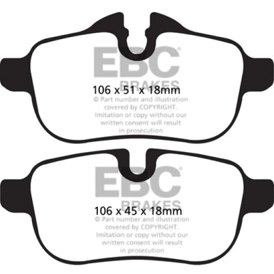 EBC 09+ BMW Z4 3.0 (E89) Ultimax2 Rear Brake Pads