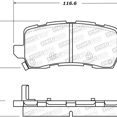 StopTech Street Brake Pads - Rear