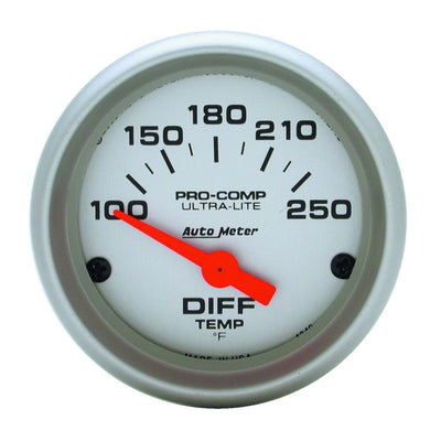 Autometer Ultra-Lite 52mm 100-250 Deg F Electronic Differential Temperature Gauge