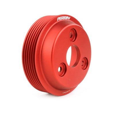 PERRIN 15-21 Subaru WRX / 18-20 Crosstrek / 14-18 FXT Lightweight Water Pump Pulley - Red