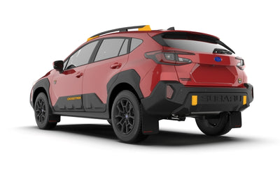 Rally Armor 24-25 Subaru Crosstrek (Wilderness Only) Black UR Mudflap W/Wild-Orange Logo No Drill Re