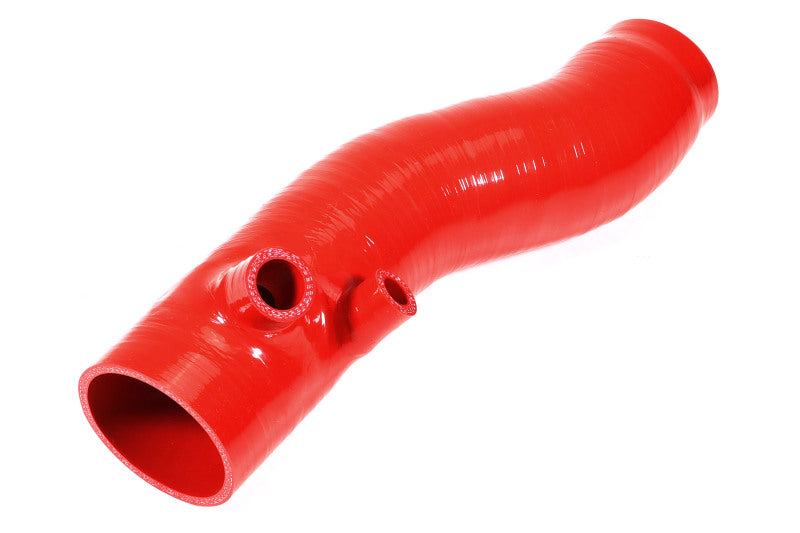 PERRIN 22-24 Subaru WRX / 20-25 LGT &amp; OBXT Turbo Inlet Hose w/Turbo Adapter Flange (Long) - Red