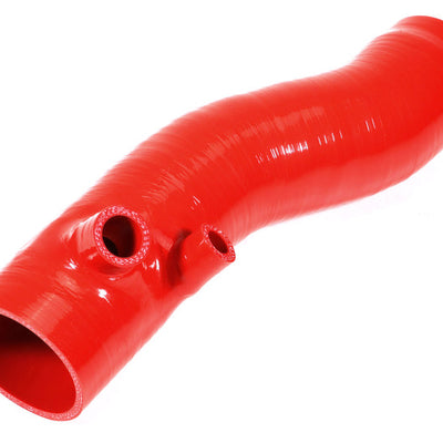 PERRIN 22-24 Subaru WRX / 20-25 LGT & OBXT Turbo Inlet Hose w/Turbo Adapter Flange (Long) - Red