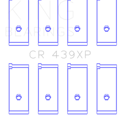 King Engine Bearings Acura B17A1/B18A1/B18B1 (Size 0.25mm) Performance Rod Bearing Set