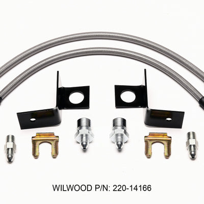 Wilwood Flexline Kit 14 inch -3 M10-1.00 IF 1/8 NPT Straight