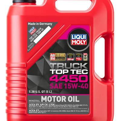 LIQUI MOLY 5L Top Tec Truck 4450 Motor Oil SAE 15W40