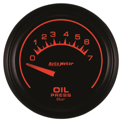 Autometer ES 52.4mm 0-7 Bar Oil Pressure SSE Gauge