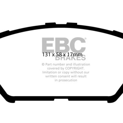 EBC 06-07 Lexus GS300 3.0 Redstuff Front Brake Pads