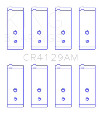 King Engine Bearings Toyota 18R/21R (Size +.25) Connecting Rod Bearing Set