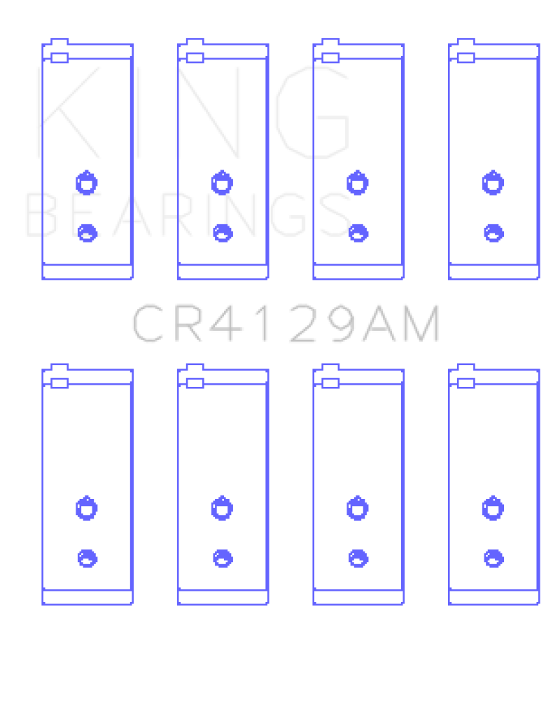 King Engine Bearings Toyota 18R/21R (Size +1.0) Connecting Rod Bearing Set