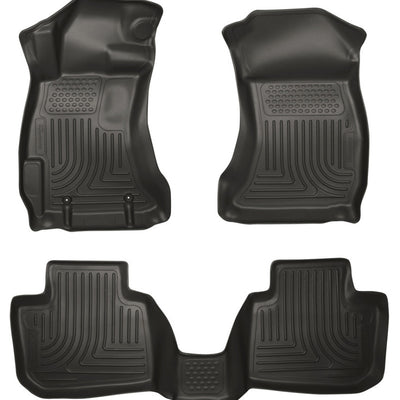Husky Liners 14 Subaru Forester Weatherbeater Black Front & 2nd Seat Floor Liners