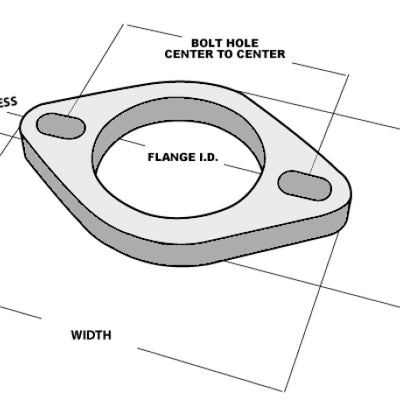 Vibrant 2-Bolt T304 SS Exhaust Flange (4in I.D.)