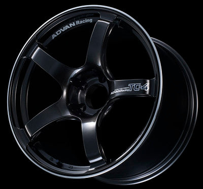 Advan TC4 17x8.0 +45 5x100 Black Gunmetallic and Ring Wheel