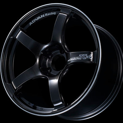 Advan TC4 17x7.0 +42 4x100 Black Gunmetallic and Ring Wheel
