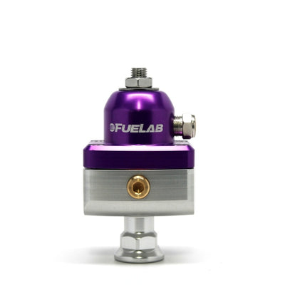 Fuelab 575 Carb Adjustable Mini FPR Blocking 1-3 PSI (1) -6AN In (2) -6AN Out - Purple
