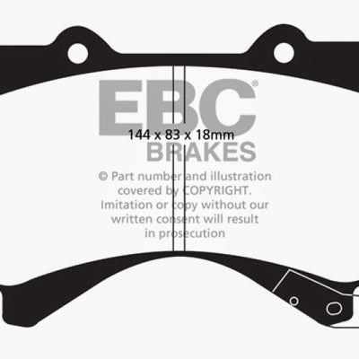EBC 08+ Lexus LX570 5.7 Greenstuff Front Brake Pads